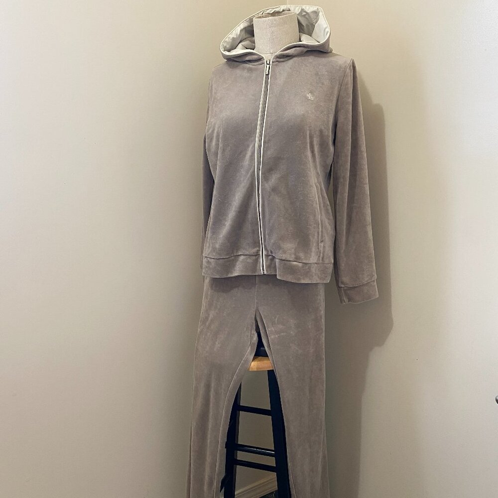 Ralph Lauren Jogging Suit, Grey, Size Large